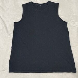 lululemon athletica organic cotton crew neck black muscle